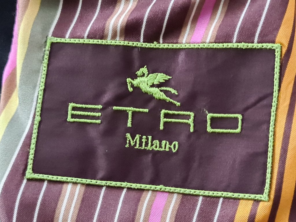 Nieuw ETRO Milano kostuum met zwarte kleur maat L 50, Zwart, Etro Milano, Nieuw, Verzenden