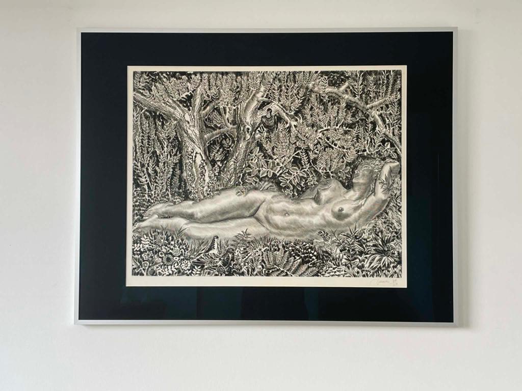 Gesigneerde Kopergravure van Albert Decaris (1901-1988), Antiek en Kunst, 1950 - 1999, Mythologie, 91 cm, Gesigneerd