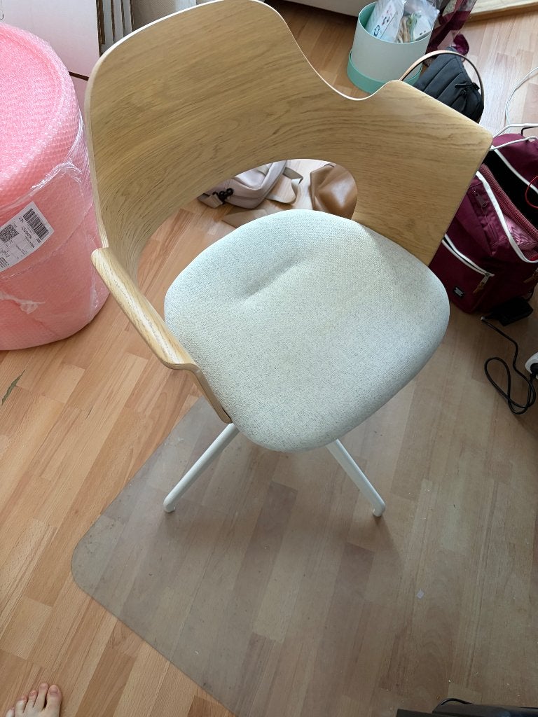 Bureau stoel, Huis en Inrichting, Ophalen, Gebruikt, Grijs, Bureaustoel