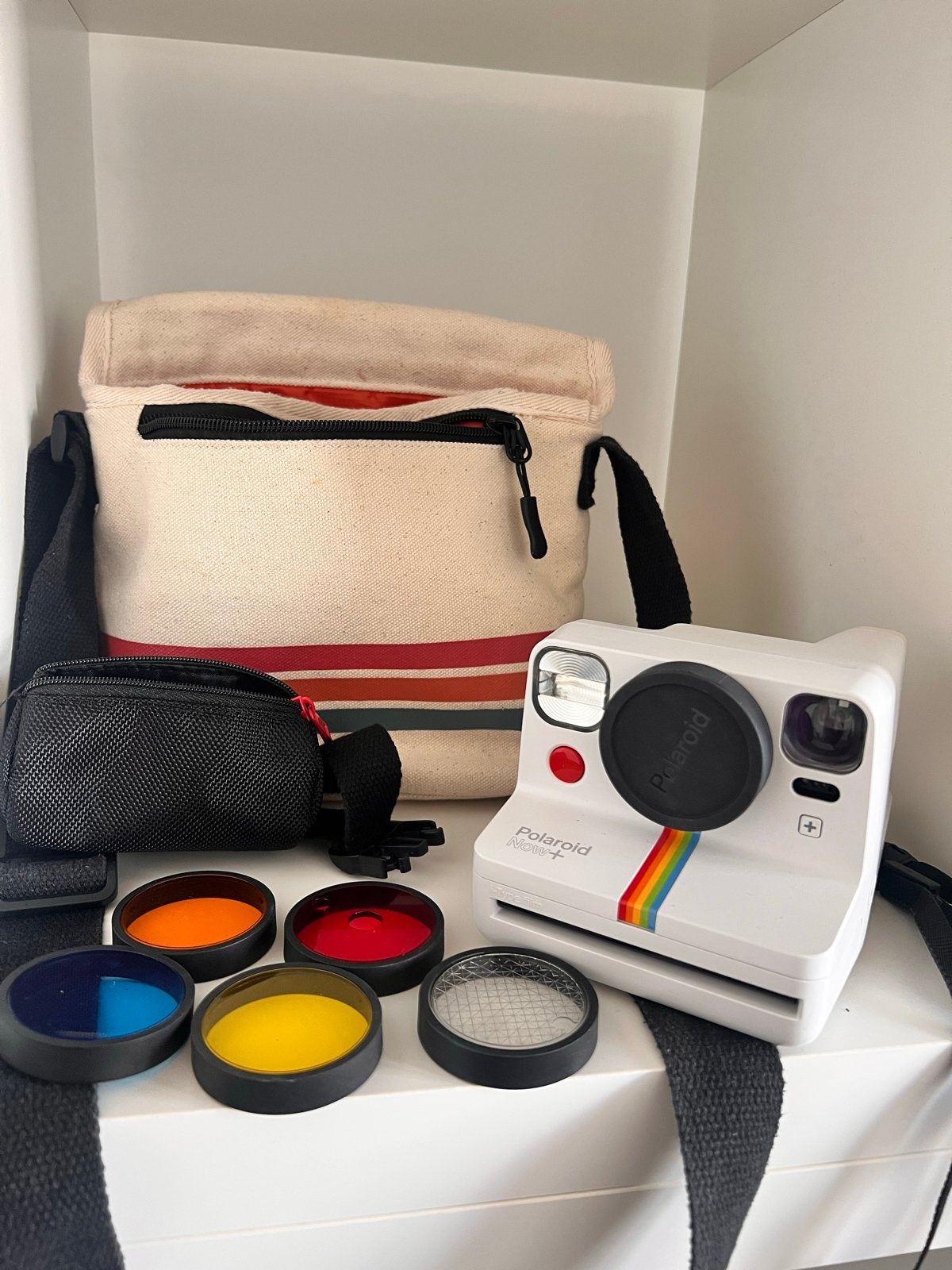 Polaroid Now+ Instant Camera met accessoires, Bluetooth, Instant camera, Ophalen of Verzenden, Zo goed als nieuw