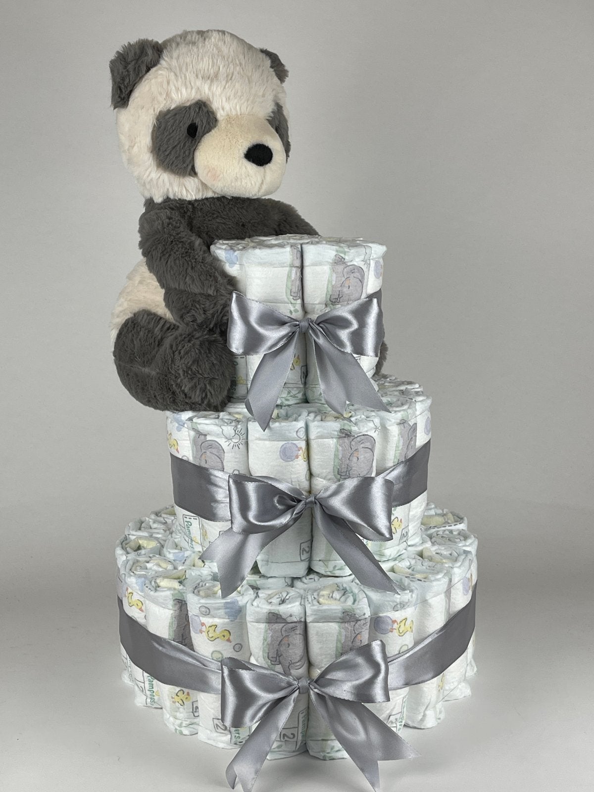 Luiertaart met Panda Knuffel - Perfect Kraamcadeau, Ophalen of Verzenden, Nieuw, Kraamcadeau