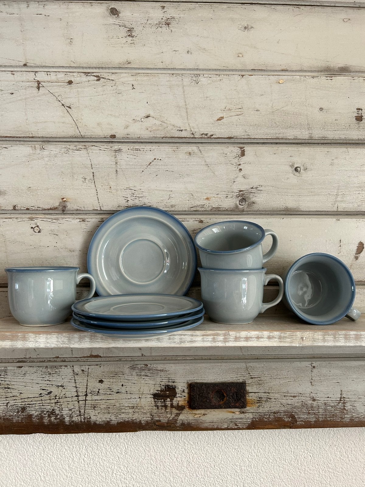 4 kop en schotels Pools Porcelit Pruszków, Ophalen of Verzenden