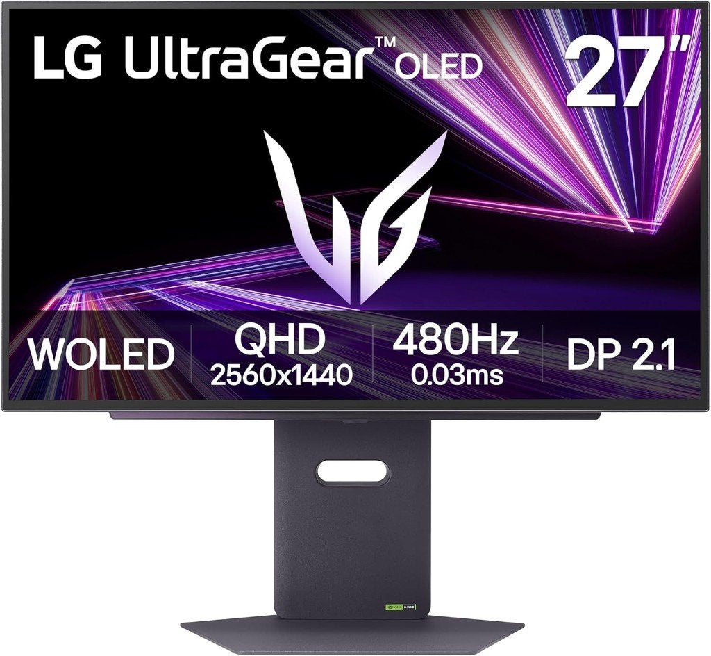 LG UltraGear OLED 480Hz 26.5 inch, Hoofdtelefoonaansluiting, Minder dan 1 ms, Zo goed als nieuw, Overige typen