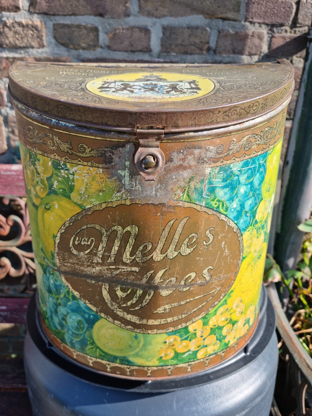 Groot van Melles Toffees winkelblik voorraad blik snoep blik, Verzamelen, Ophalen of Verzenden, Zo goed als nieuw, Overige, Overige merken