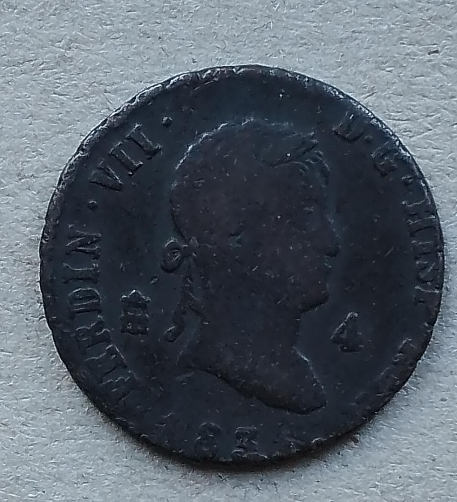 Spanje, 4 maravedis  1831, Ophalen of Verzenden, Overige landen, Losse munt