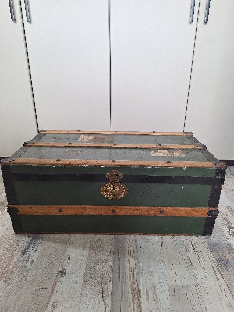 Stoere vintage opbergkist, Huis en Inrichting, Woonaccessoires | Kisten, Ophalen, Minder dan 50 cm, Gebruikt, 50 tot 100 cm