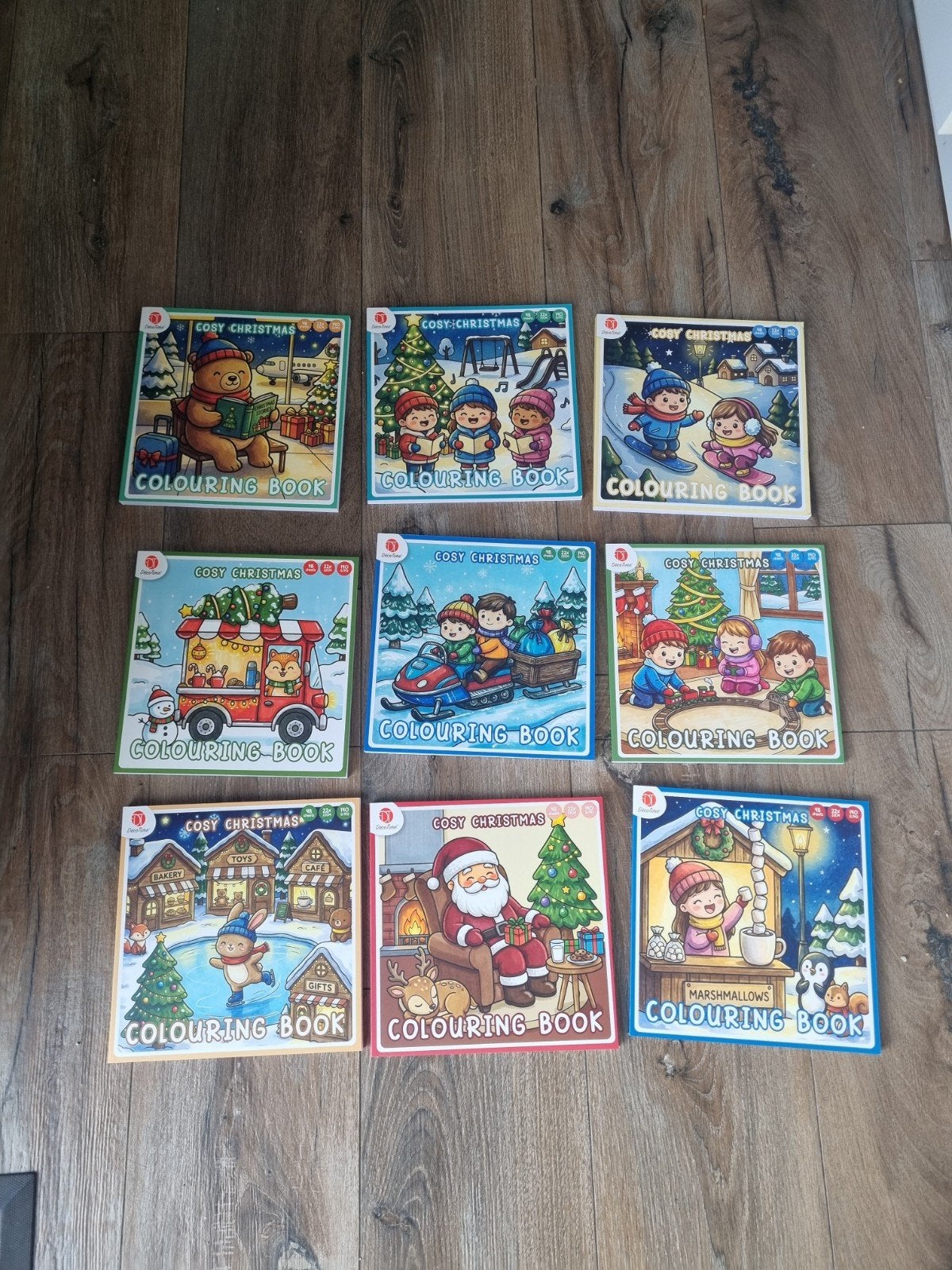 9x kerst kleurboek cosy christmas, Ophalen of Verzenden, Nieuw