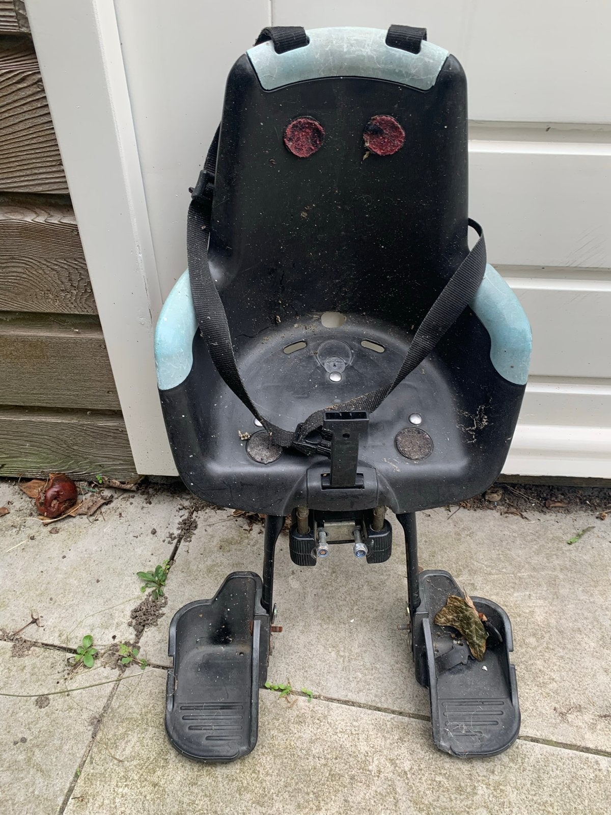 Gebruikt fietsstoeltje voor achterop, met voetsteuntjes, Ophalen, Voorzitje, 0 t/m 13 kg, Gebruikt