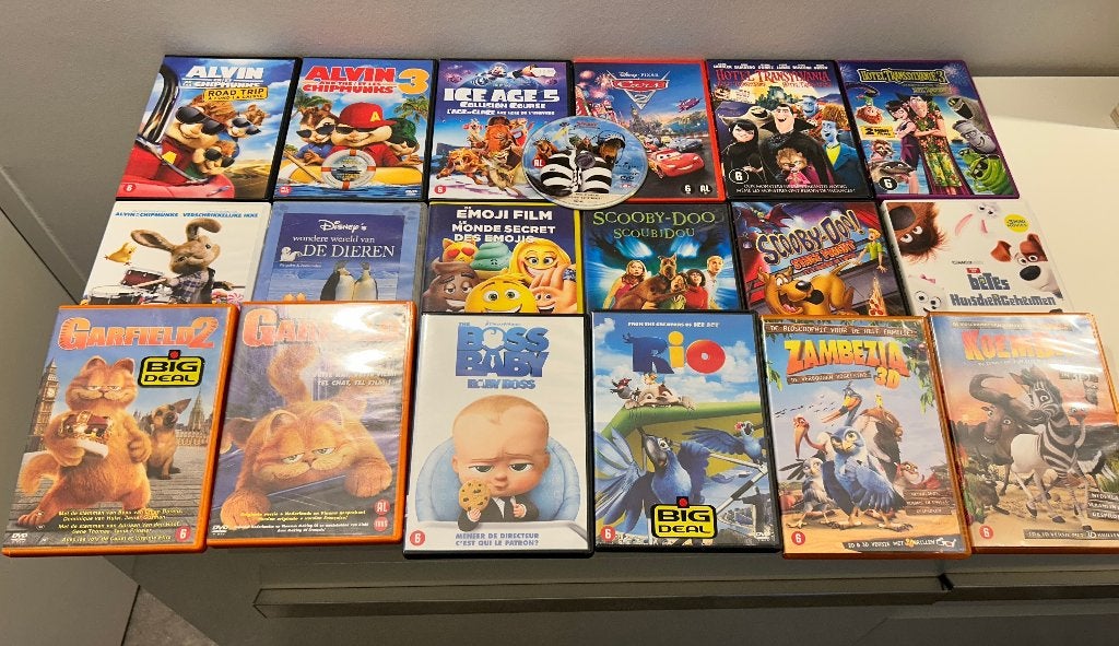 22 kinder DVD's, Alle leeftijden, Ophalen of Verzenden, Gebruikt