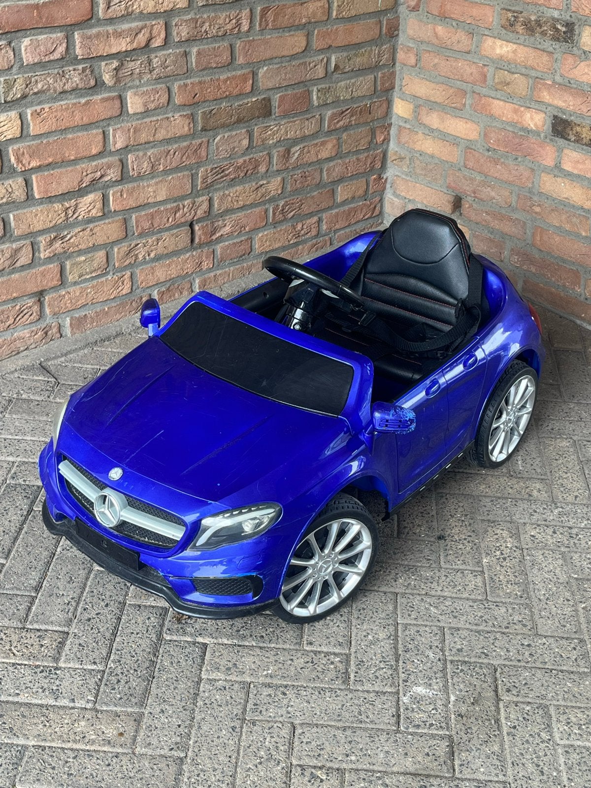 Blauwe Mercedes-Benz elektrische kinderauto, Ophalen of Verzenden, Gebruikt, Afstandsbediening