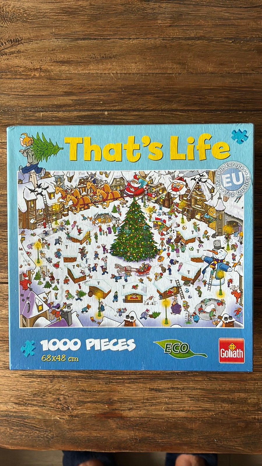 That’s Life Kerstpuzzel, Hobby en Vrije tijd, Denksport en Puzzels, Ophalen of Verzenden, 500 t/m 1500 stukjes, Zo goed als nieuw