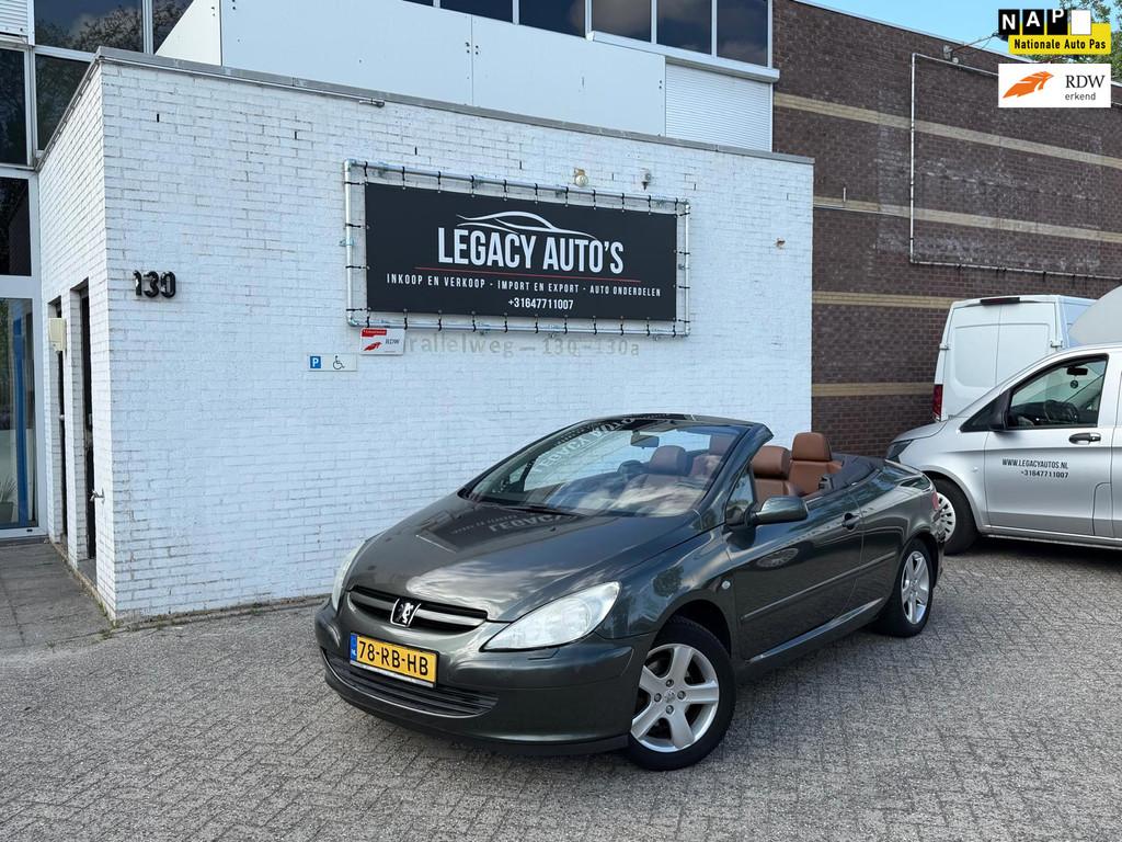 Peugeot 307 CC 2.0-16V - AUTOMAAT - LEDER - LAGE KM!, Auto's, Gebruikt, 4 cilinders, Cabriolet, 4 stoelen