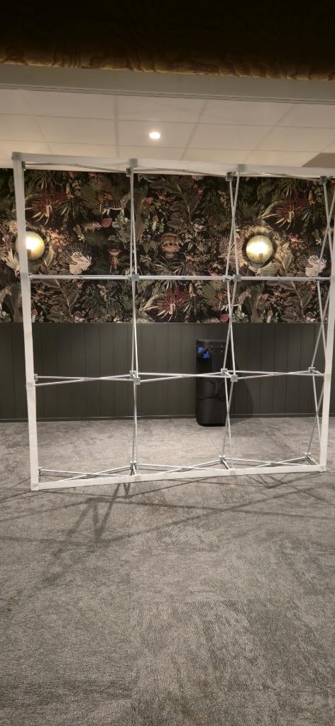 Pop-up decorwand. Met doeken en voor eigen doeken geschikt., Ophalen of Verzenden, Nieuw