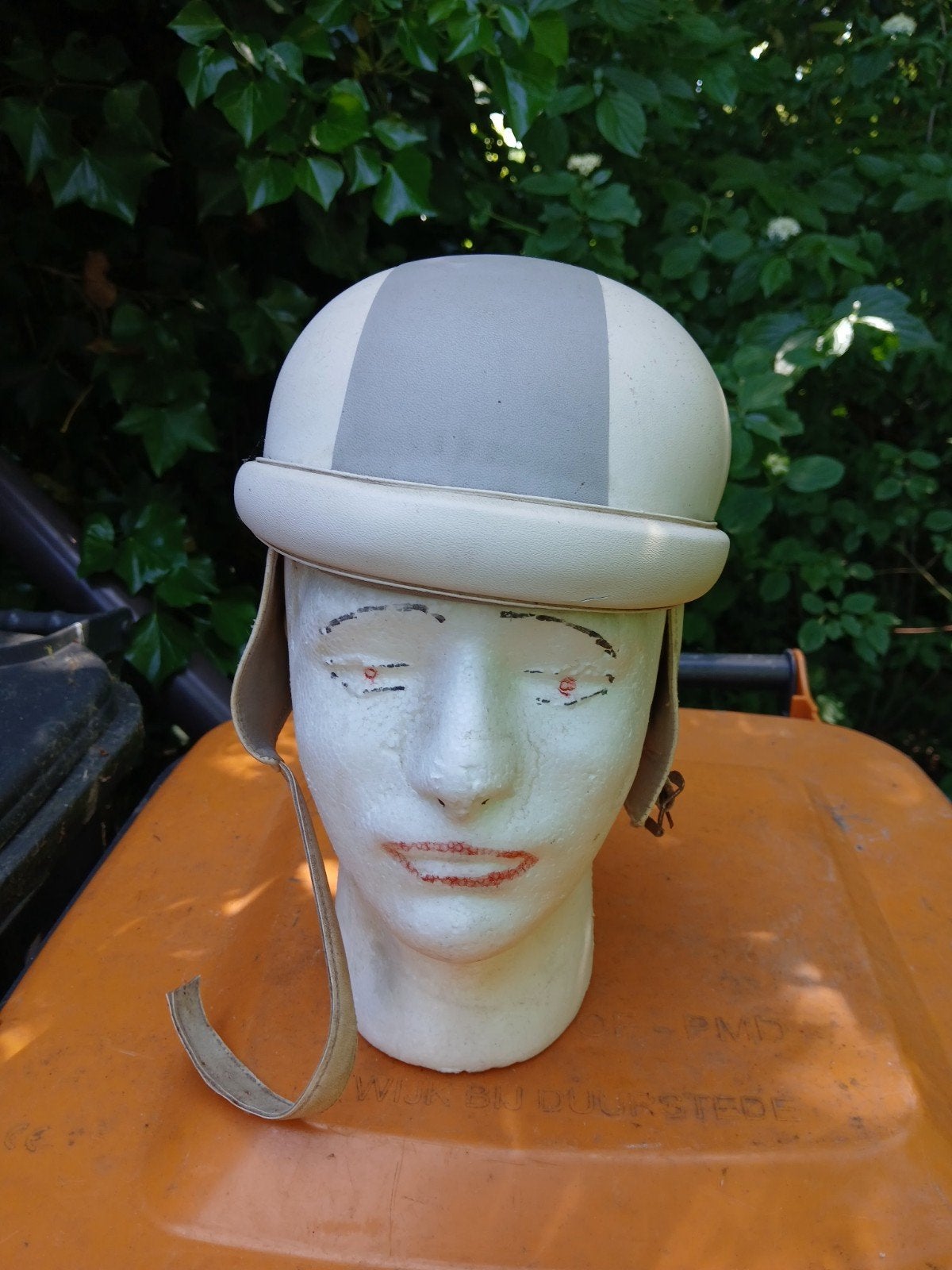 Oldtimer  retro bromfiets helm kleine maat., Ophalen of Verzenden