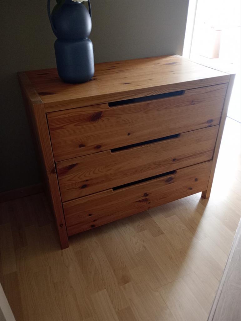 Grenen kastje ikea, Huis en Inrichting, Kasten | Ladekasten, Ophalen, Gebruikt, 50 tot 100 cm, 3 of 4 laden