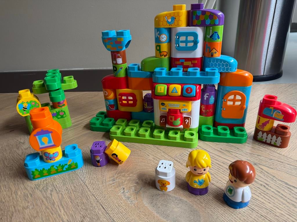 VTech Bla Bla Blocks Speelhuis met figuren en accessoires, Ophalen, Gebruikt, Overige merken