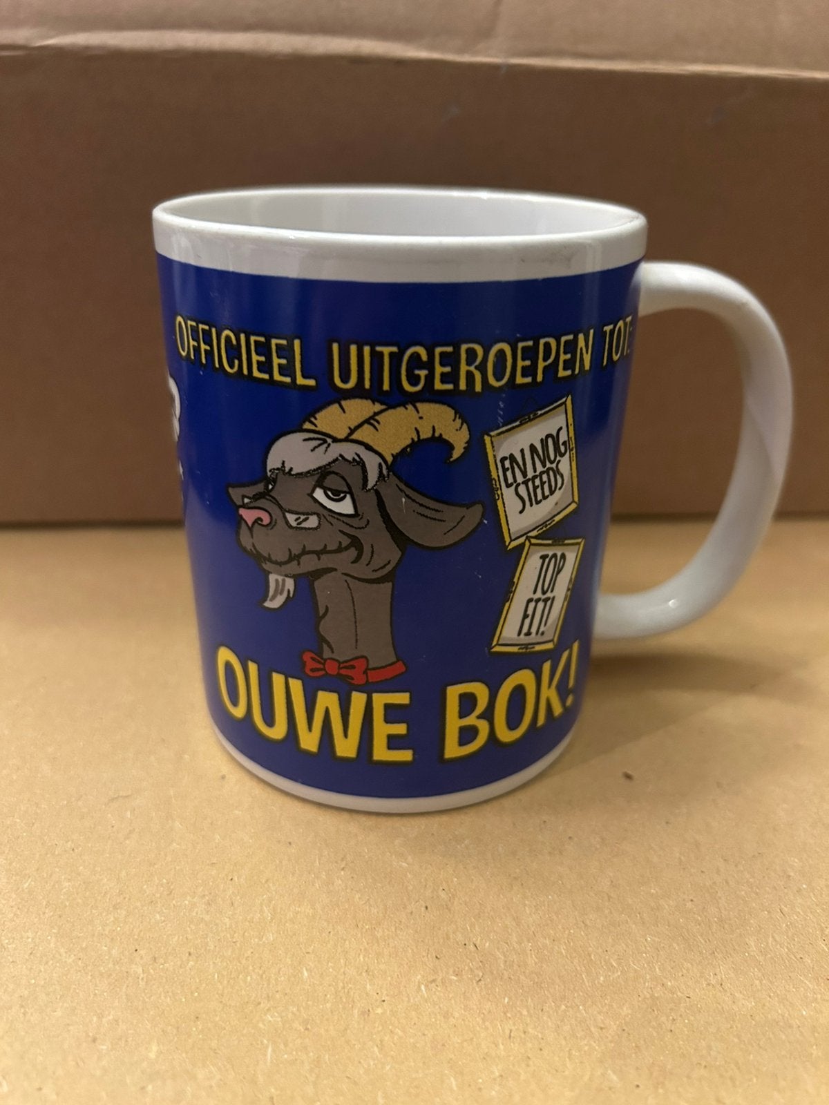 Feestbeker Ouwe bok, Ophalen of Verzenden, Nieuw, Feestartikel, Verjaardag