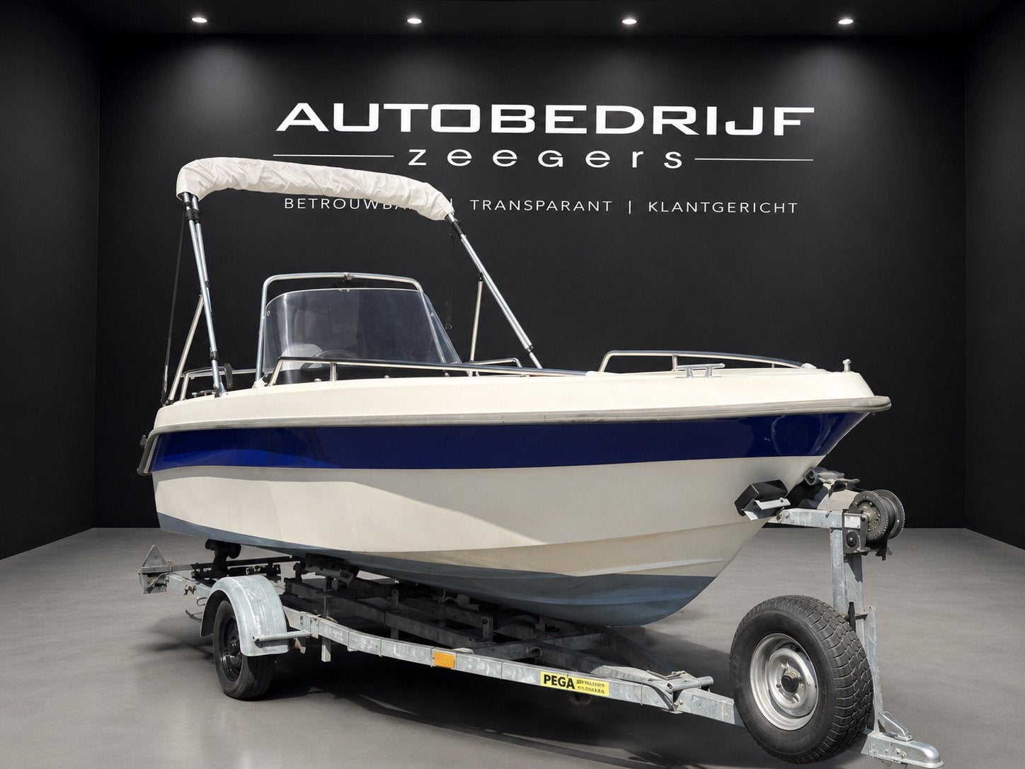 Ornvik 441 CLX Console / Sloep boot 35PK Honda INCL TRAILER, Watersport en Boten, Ophalen, Overige merken, Zo goed als nieuw, 30 tot 50 pk