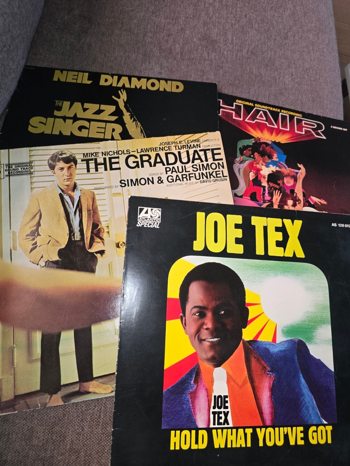 Diverse soundtrack LP's: Hair, The Jazz Singer, The Graduate, Cd's en Dvd's, Vinyl | Filmmuziek en Soundtracks, LP, Film en Theater