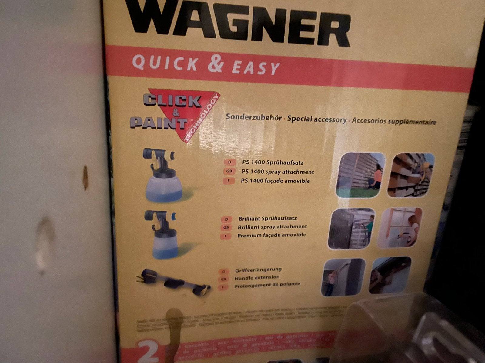 Wagner PS 1400 Spuitopzetstuk & Handvatverlenging, Ophalen, Nieuw, Verfspuit of Verfpomp