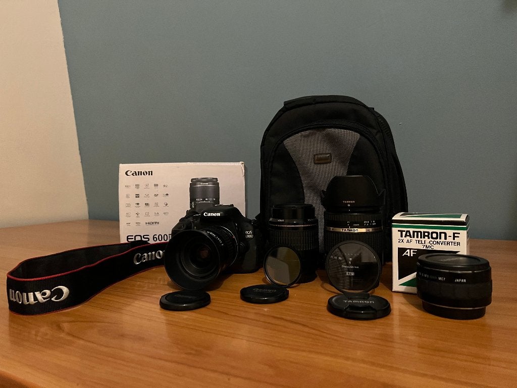 Canon EOS 600D + EF 35-80mm, EF 80-200mm en Tamron 18-270mm, Ophalen, Beschermhoes/tas, Canon, Overige typen