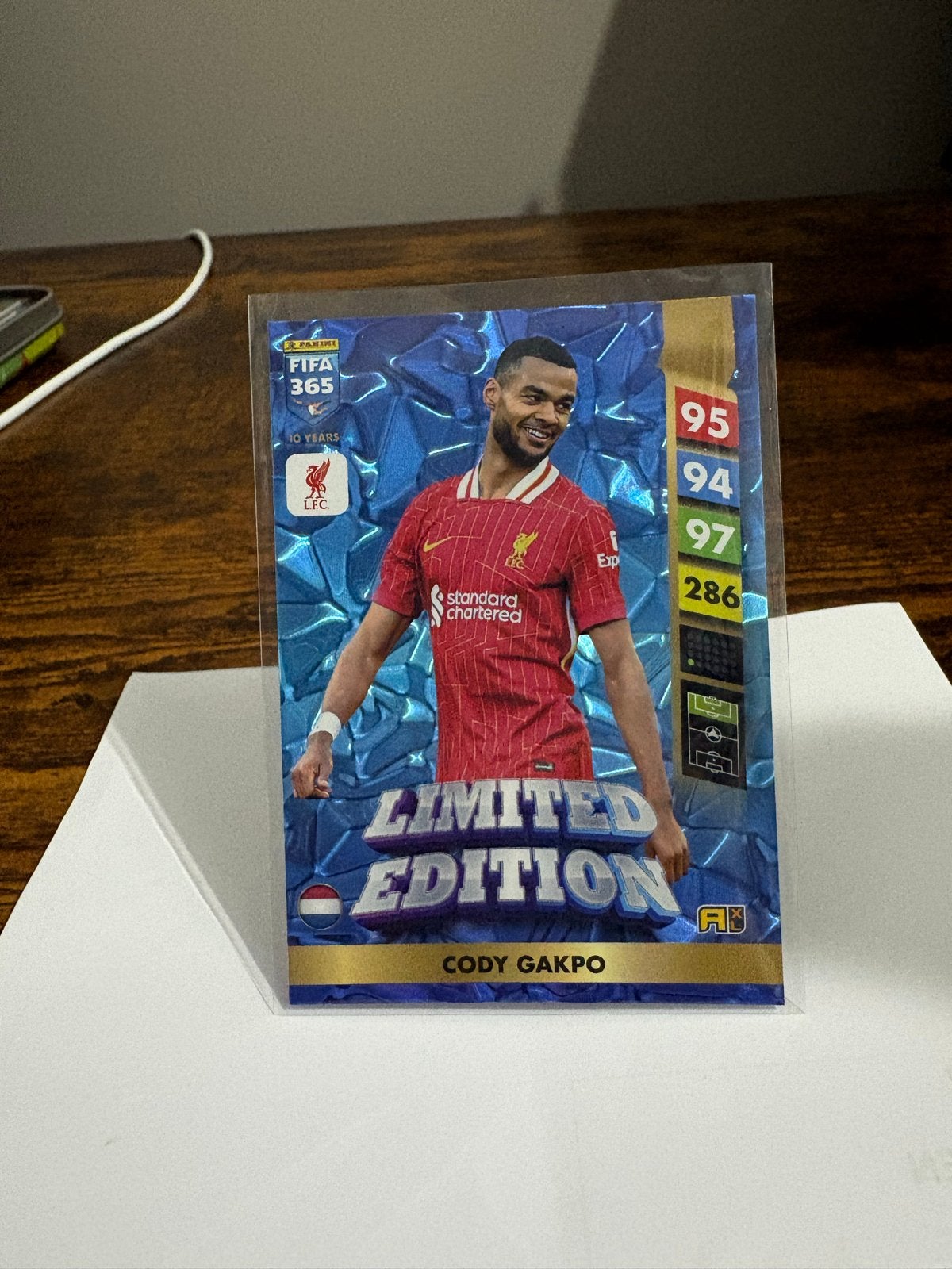 Cody Gakpo Limited Edition Panini FIFA 365 Adrenalyn XL 2025, Ophalen of Verzenden, Zo goed als nieuw, Losse kaart