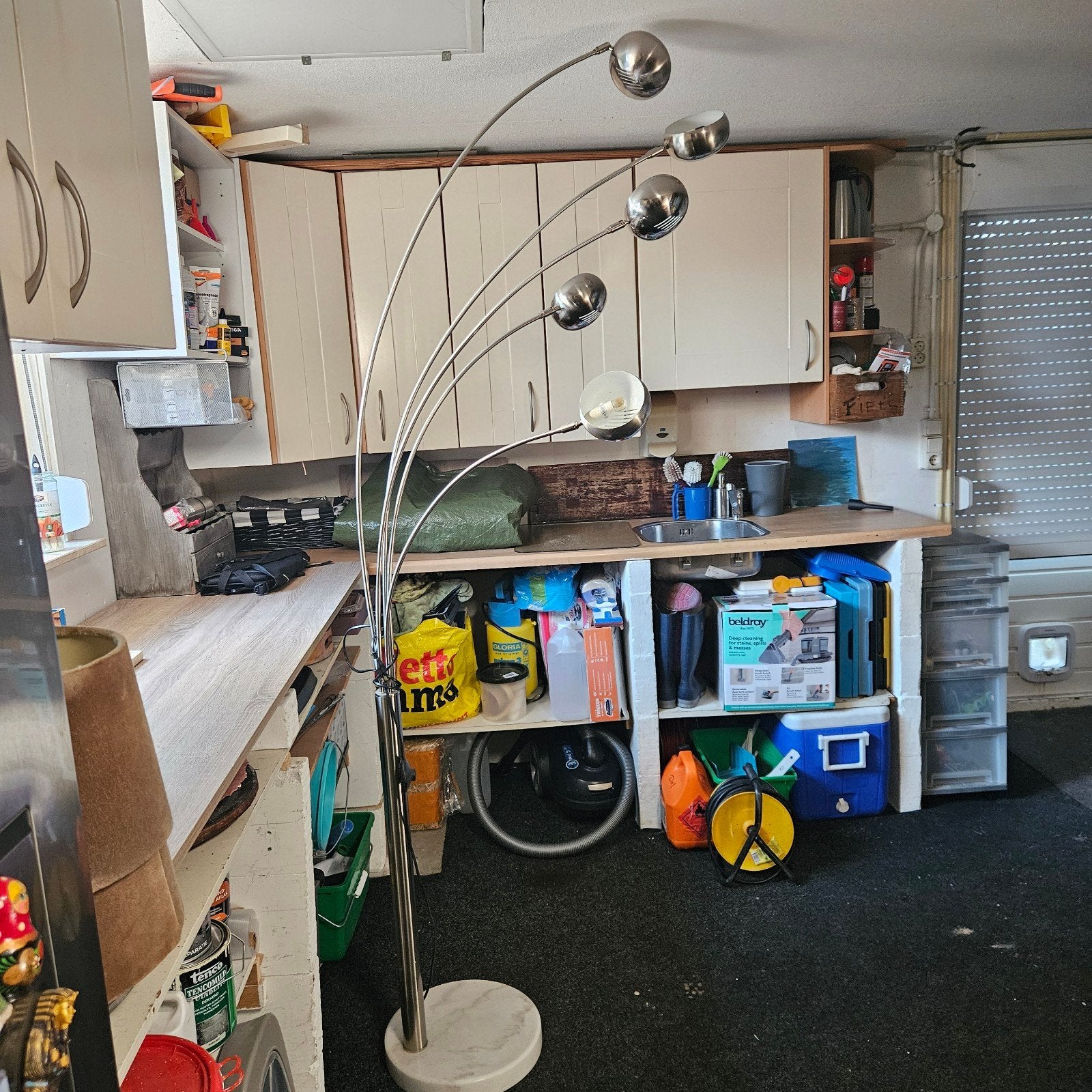 Prominent Vloerlamp met 5 Bollen - Modern Design, Ophalen, Gebruikt, Overige fittingen, Modern
