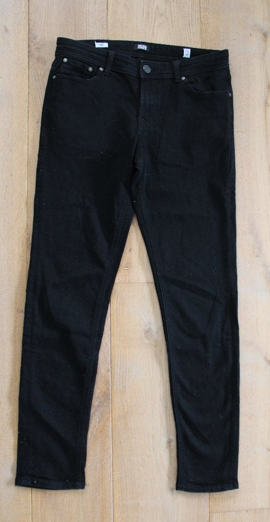 Zwarte spijkerbroek van Jack & Jones 176, Broek, Ophalen of Verzenden, Zo goed als nieuw, Jongen