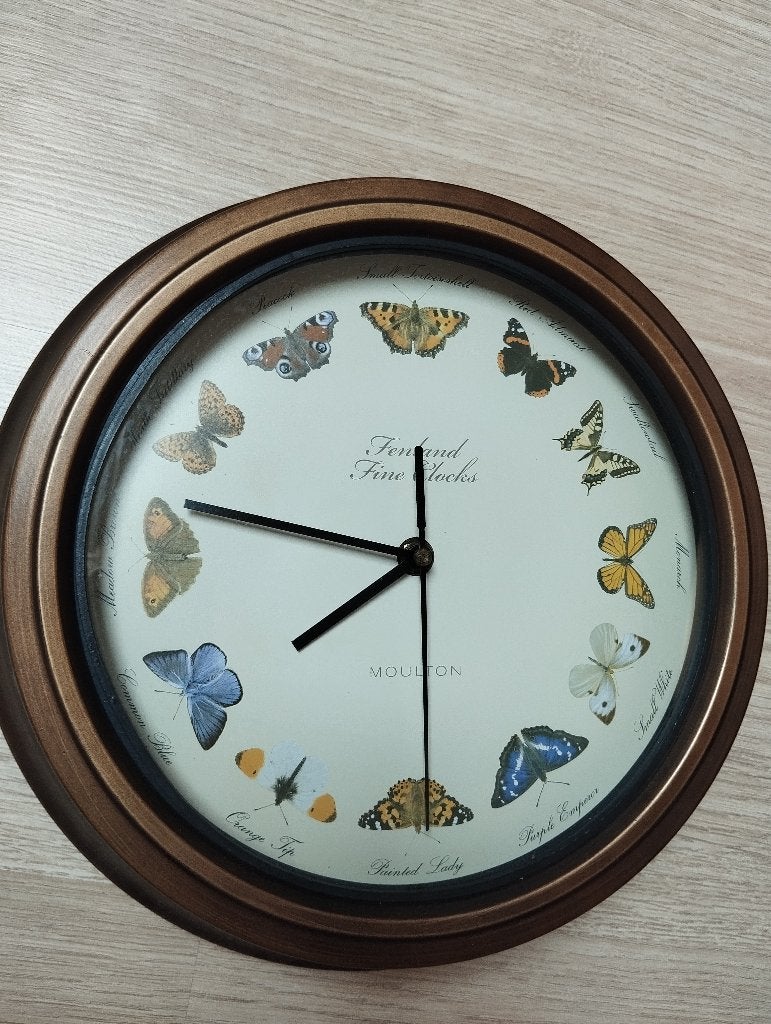 Wandklok, Gebruikt, Beige, Kunststof, Ophalen of Verzenden