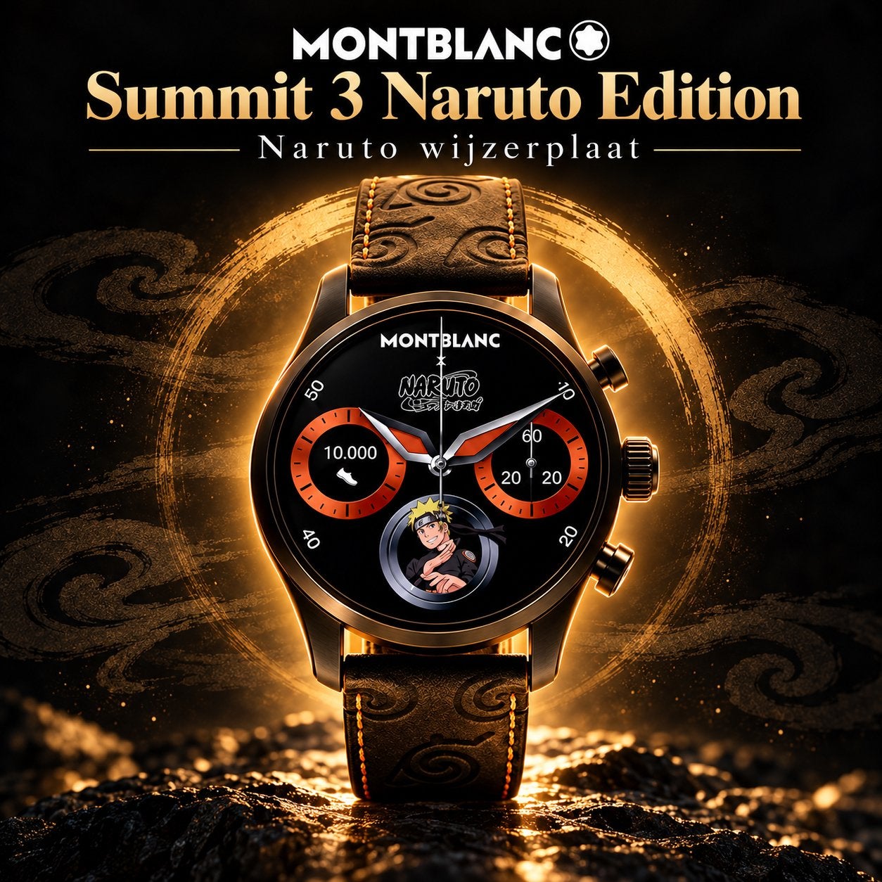 Montblanc Summit 3 Naruto Limited Edition + extra laad-dock, Ophalen of Verzenden, Zo goed als nieuw, Zwart, Android