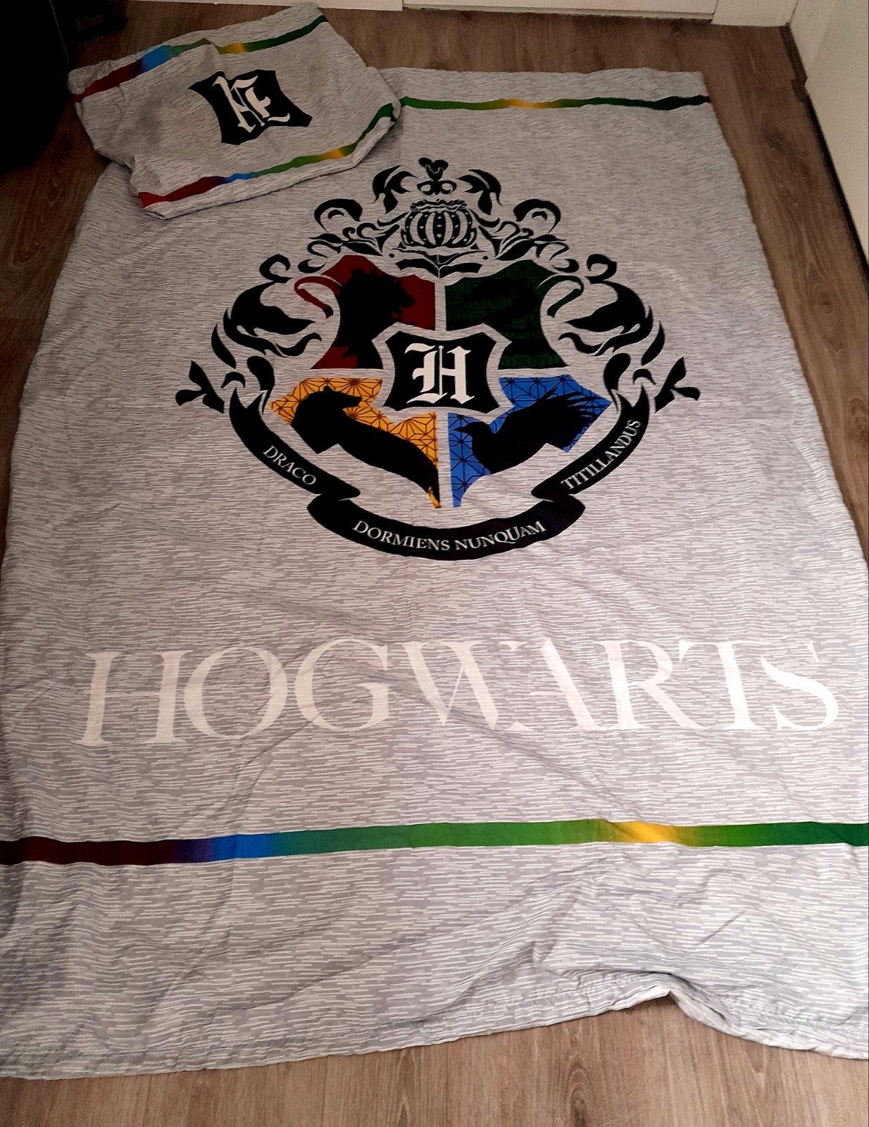 Harry Potter dekbedovertrek 90x200 in prima staat, Ophalen of Verzenden, Zo goed als nieuw, Eenpersoons, Dekbedovertrek