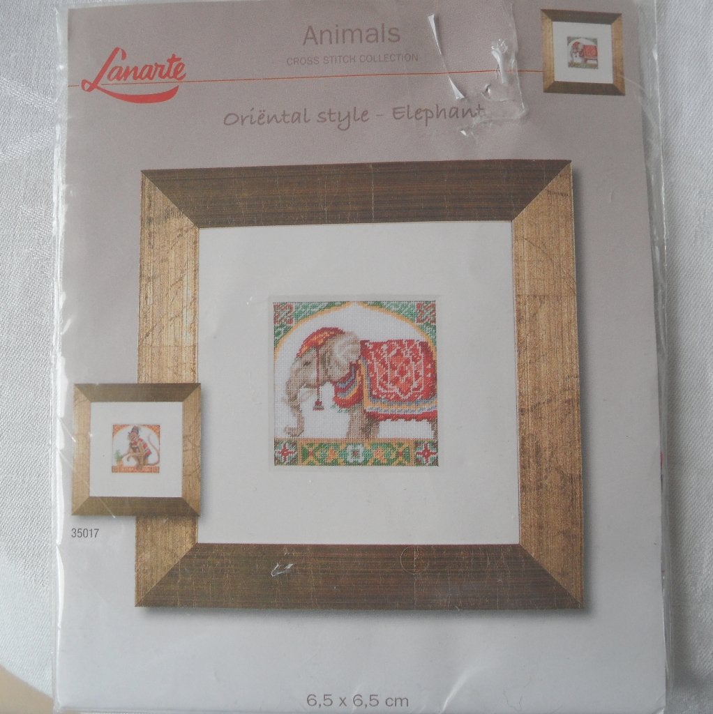 Pakketje lanarte orientel stijl olifand zie foto's, Ophalen of Verzenden, Nieuw, Handborduren, Borduurpakket
