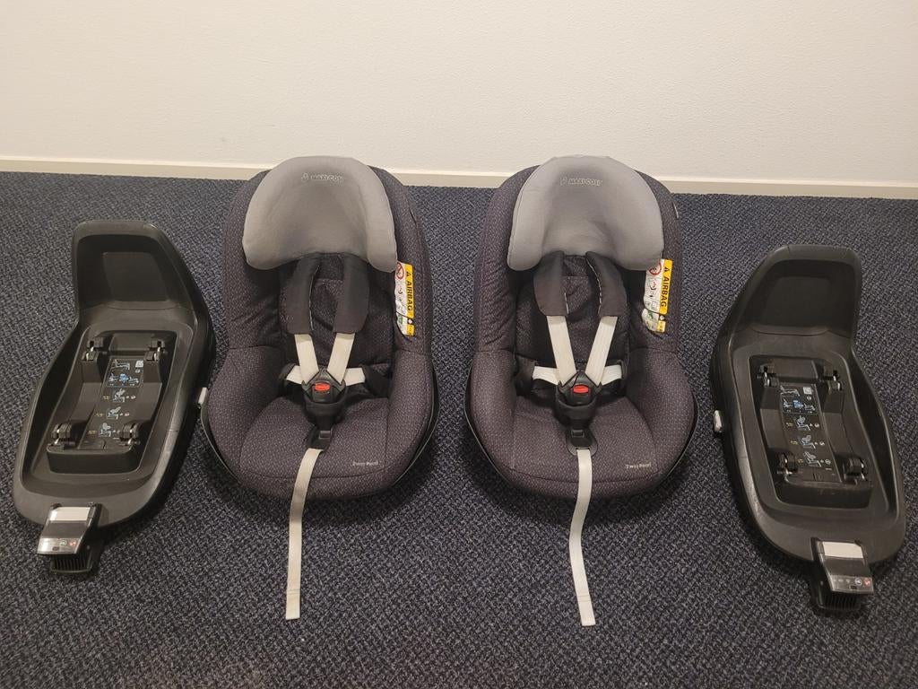 Maxi-Cosi 2way Pearl autostoeltjes met 2wayFix isofix bases, Ophalen, Gebruikt, 9 t/m 18 kg, Isofix