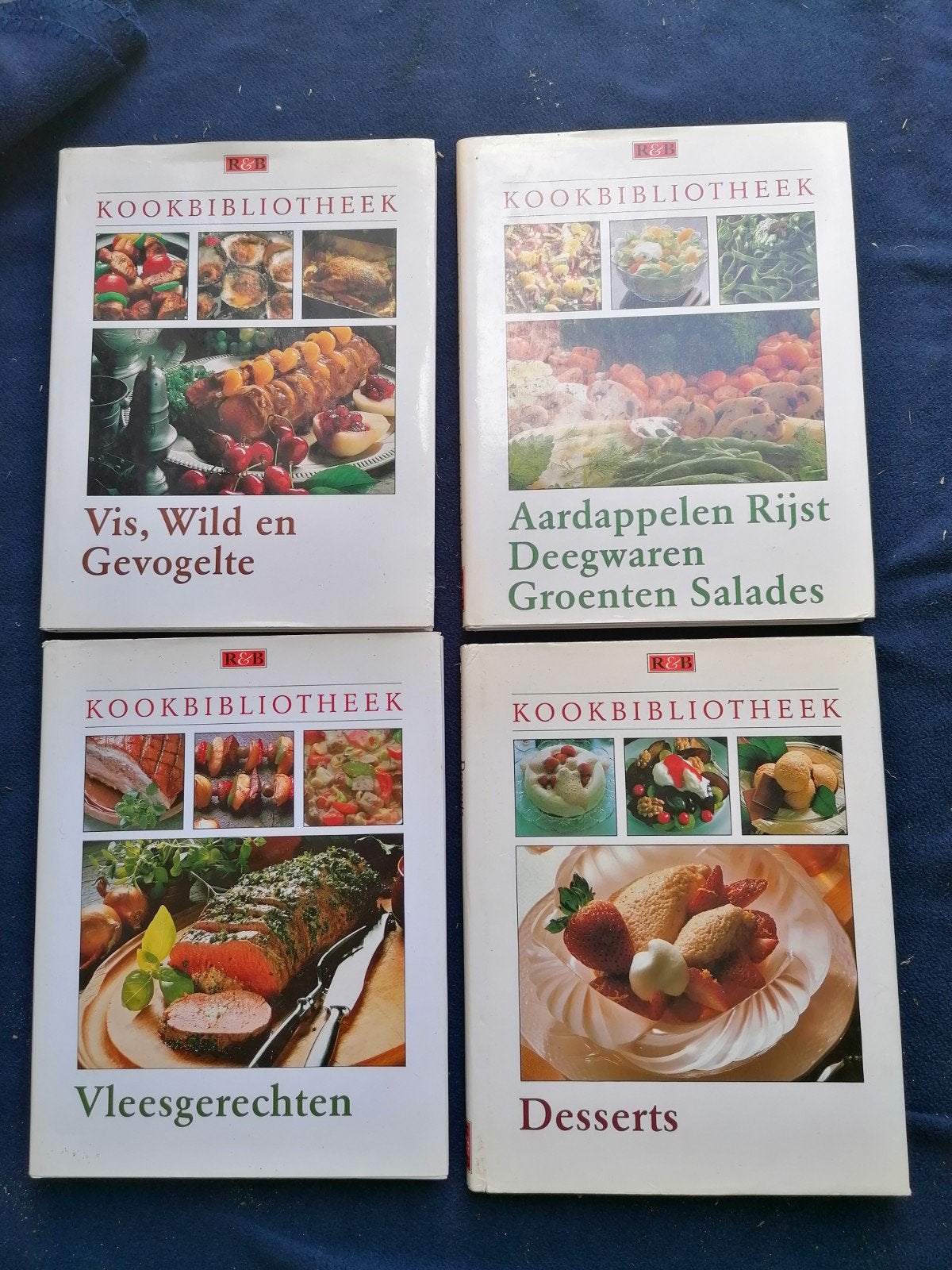 Kookbibliotheek set: Vlees, Vis, Aardappelen, Desserts, Hoofdgerechten, Ophalen of Verzenden, Europa, Onbekend