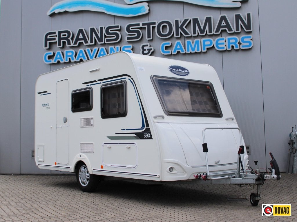 Caravelair Antares Style 390 Voortent 2x Fietsendrager Hor, Bedrijf, Treinzit, 750 - 1000 kg, 4 tot 5 meter