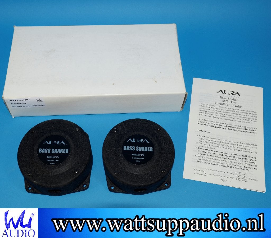 Aura AST-1F-4 Bass Shaker (set van 2 voor maar 45 euro), Overige merken, Gebruikt, ., Overige typen