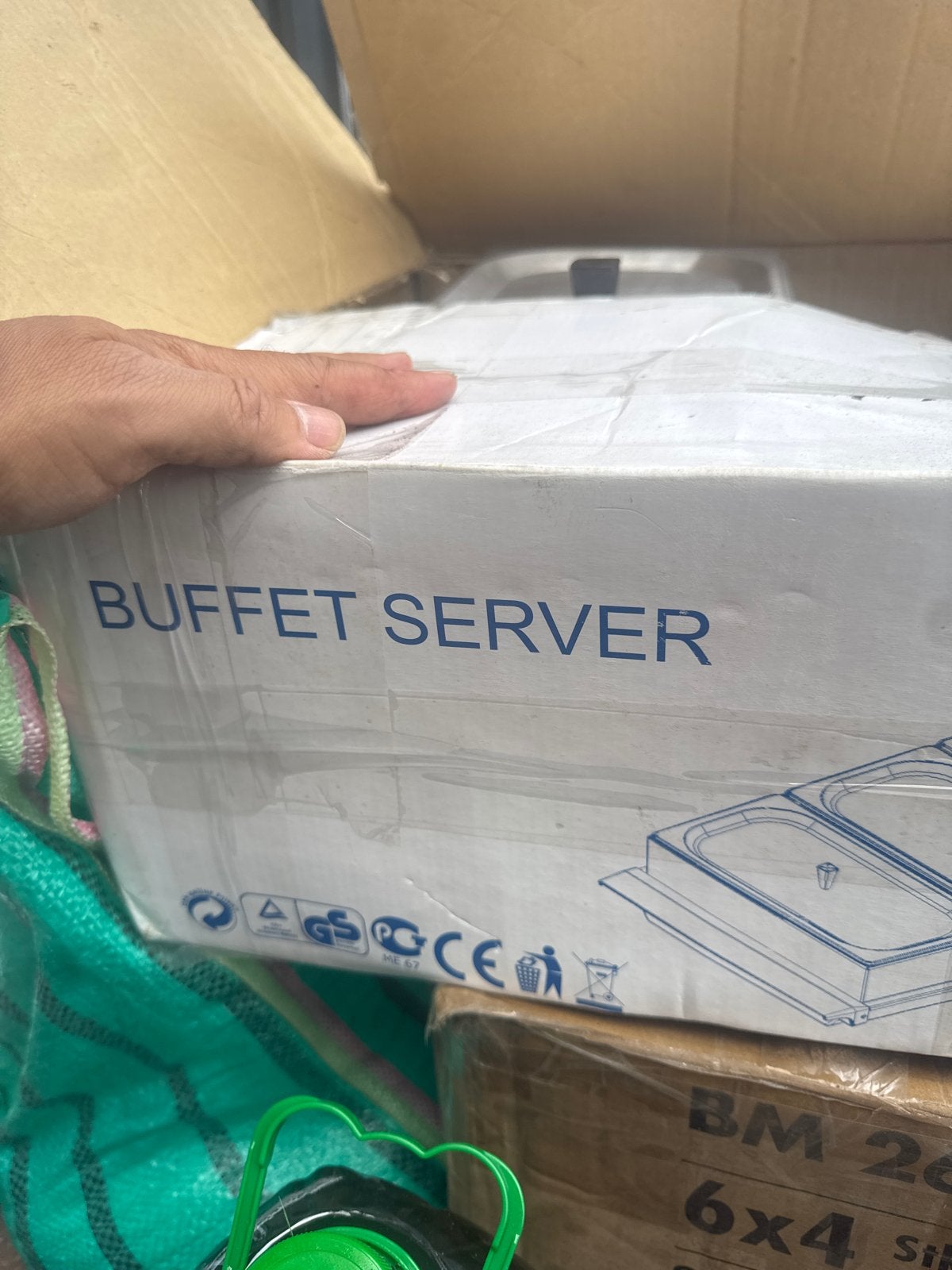 Alpina Buffet Server - Warmhoudschaal met 3 bakken, Ophalen of Verzenden, Nieuw