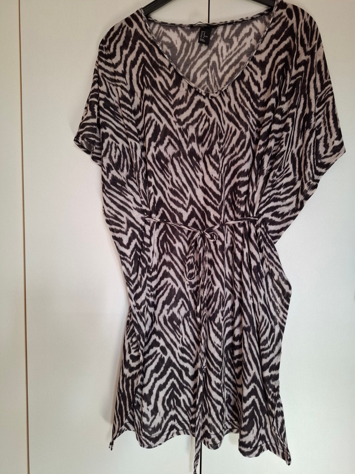 Strandjurkje/tuniek, dierenprint, M, H&M, Maat 38/40 (M), H&M, Bruin, Ophalen of Verzenden