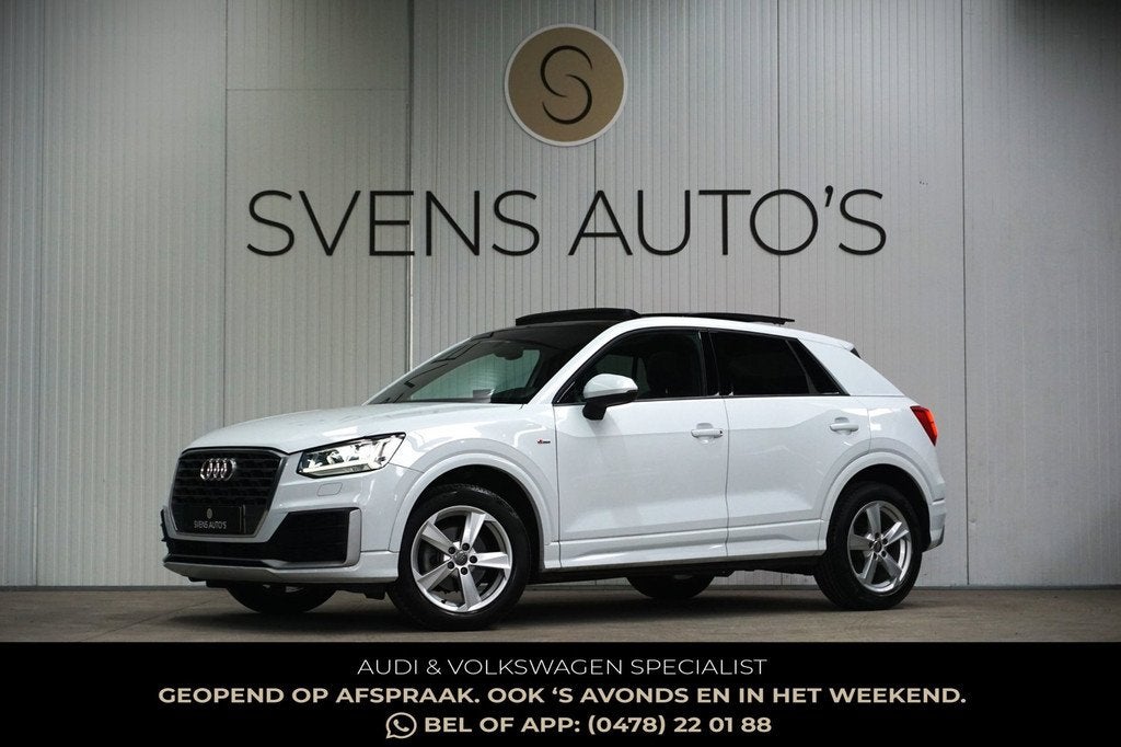 Audi Q2 35 TFSI 150pk S-Line Panodak|OrgNL|Clima|Cruise, Auto's, Audi, 4 cilinders, 150 pk, Wit, Origineel Nederlands