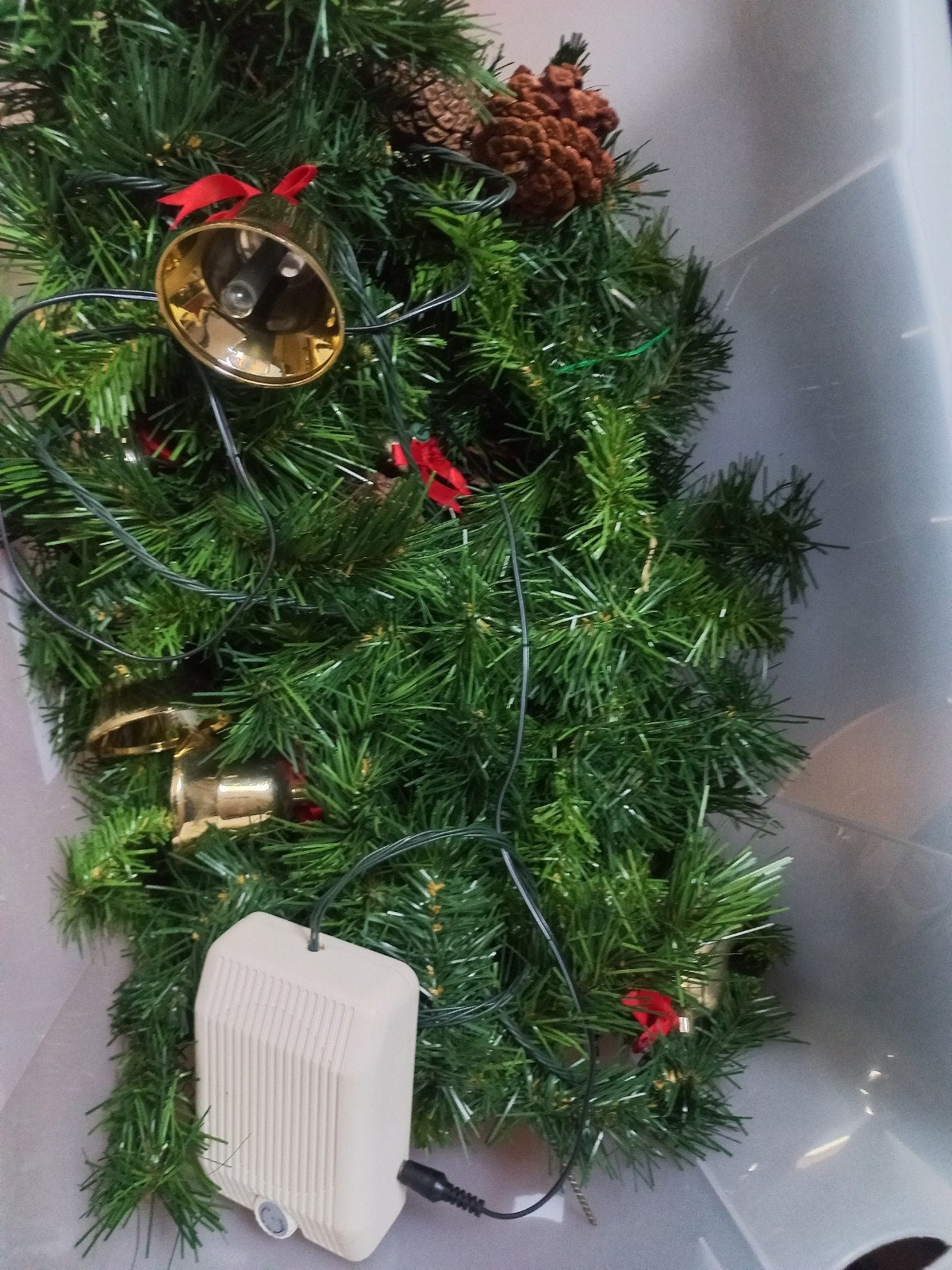 kerst guirlande met muziek klokken izgst., Diversen, Kerst, Ophalen of Verzenden