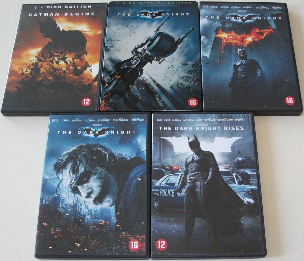Dvd *** BATMAN & DARK KNIGHT *** Trilogie Deel 1 t/m 3, Boxset, Actie, Ophalen of Verzenden, Zo goed als nieuw
