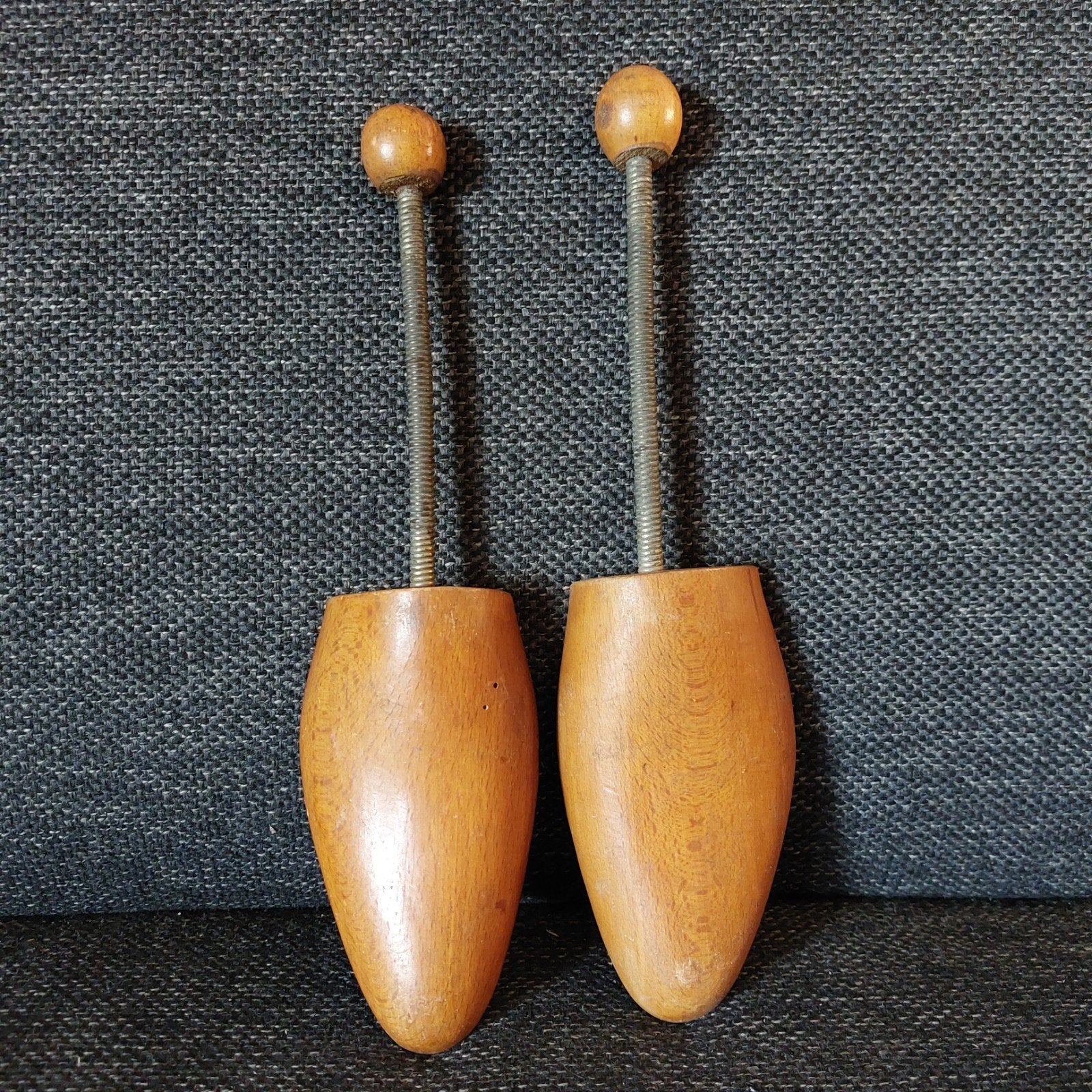 Vintage houten schoenspanners, Bruin, Overige typen, Ophalen of Verzenden, Onbekend