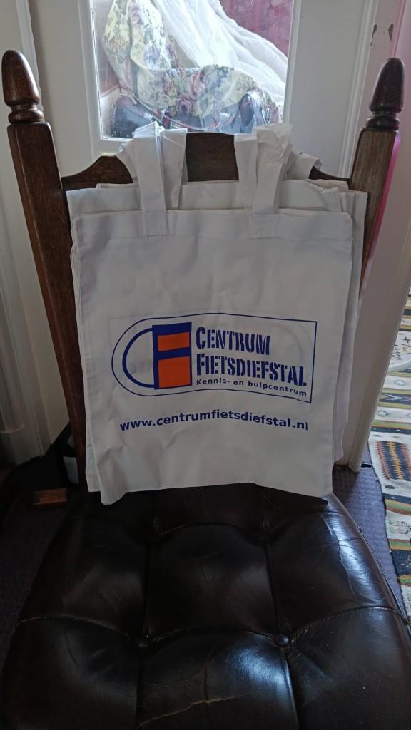 Set van 7 tote bags linnen stoffen tassen, Ophalen of Verzenden, Nieuw, Wit, Shopper