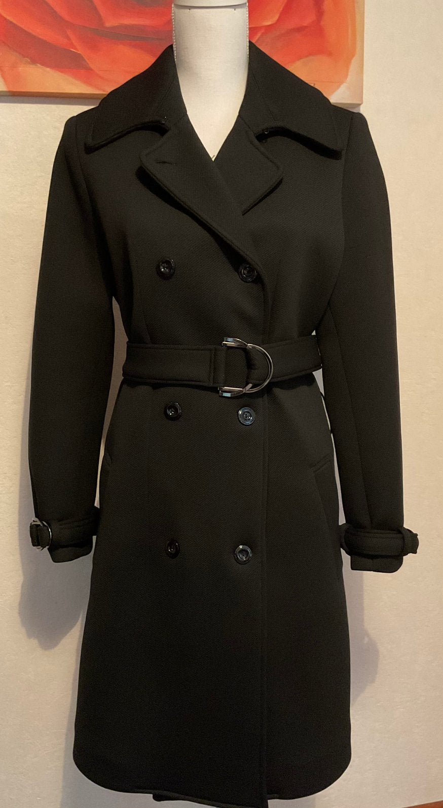 Trenchcoat. Maura Amsterdam by Claudia Sträter, Kleding | Dames, Jassen | Winter, Verzenden, Zo goed als nieuw, Maat 38/40 (M)