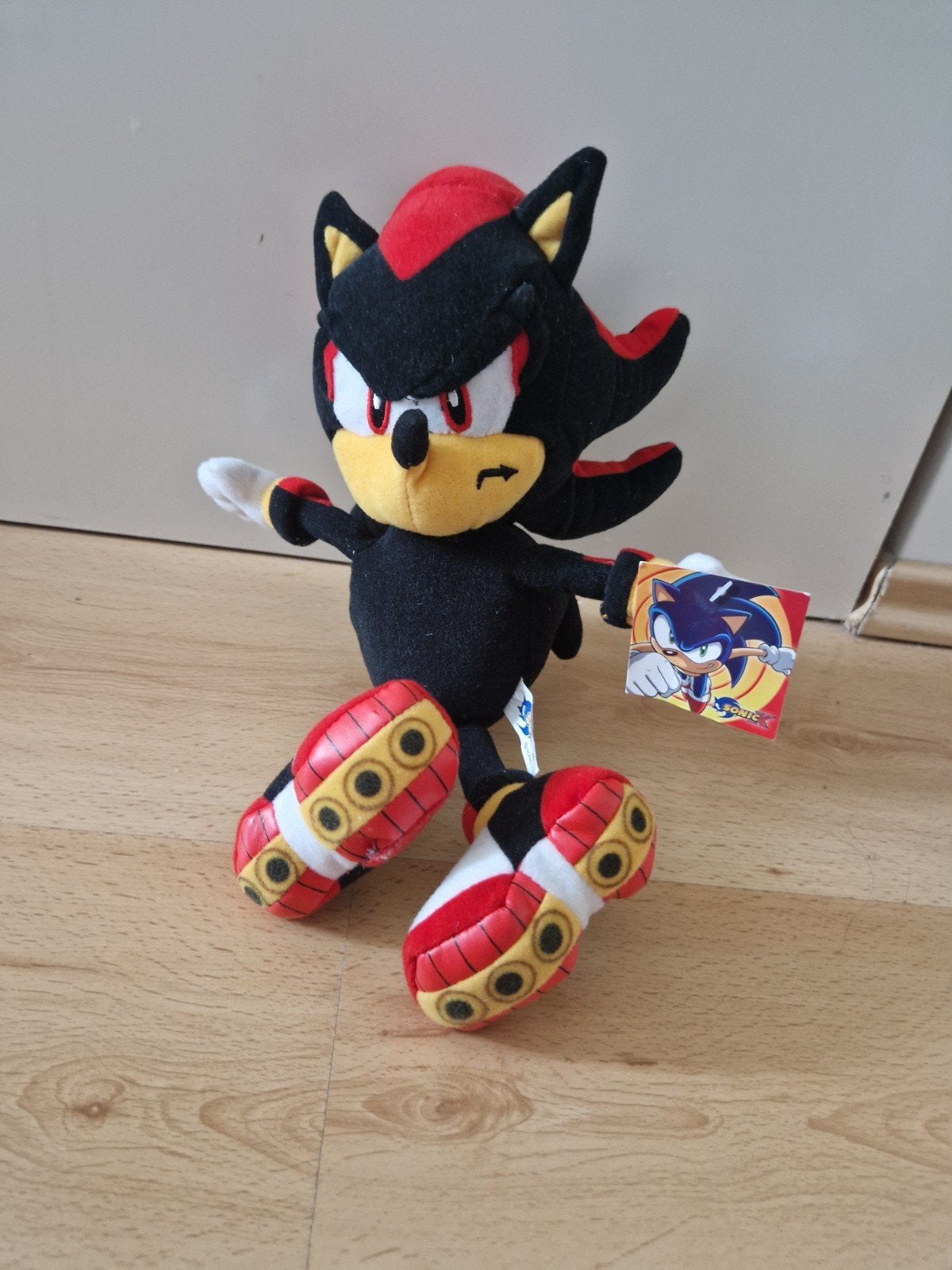 Knuffel plush sonic x shadow gosh project, Ophalen of Verzenden, Zo goed als nieuw, Overige typen