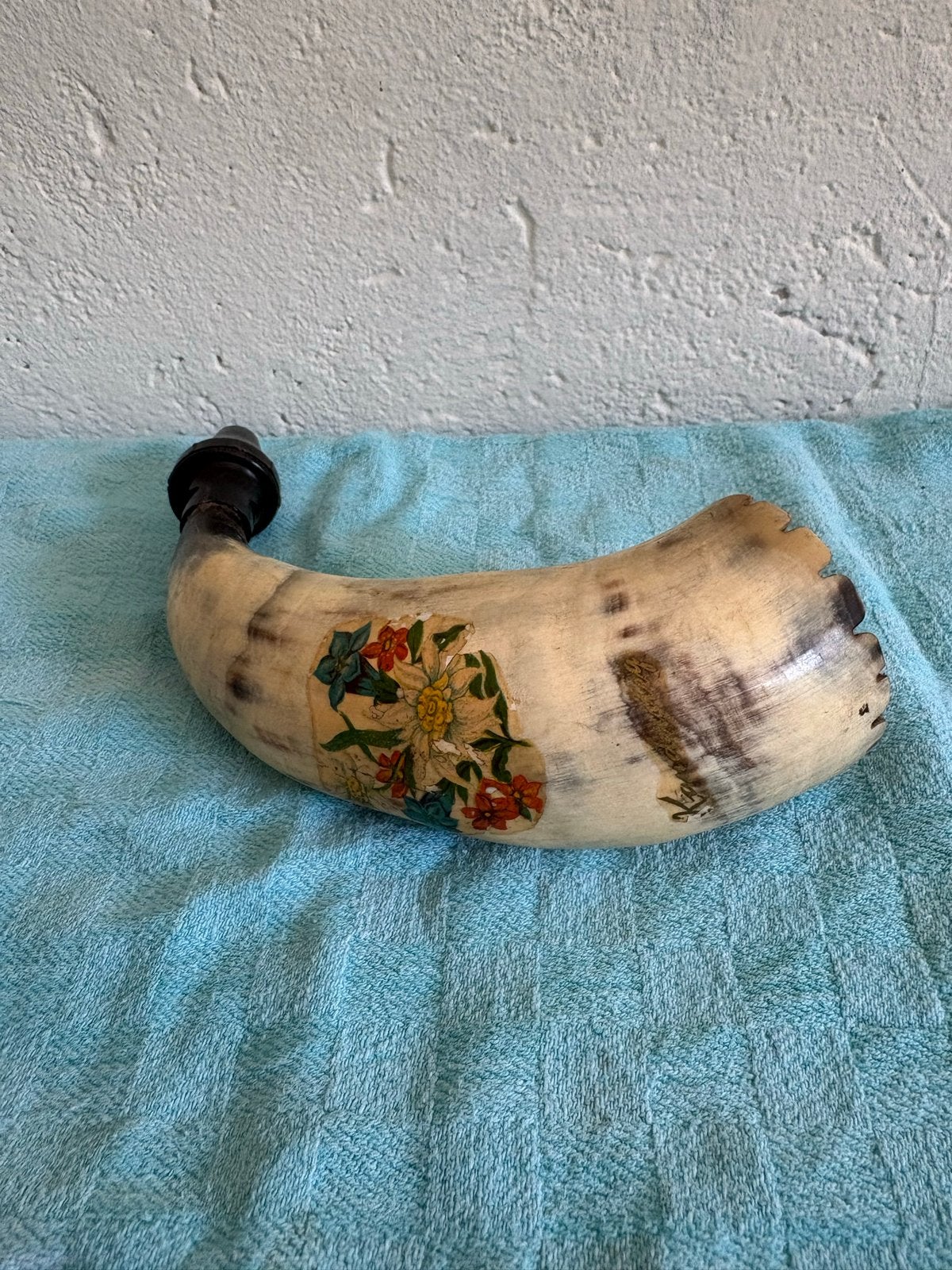 Decoratieve Hoorn met Bloemenmotief, Antiek en Kunst, Ophalen
