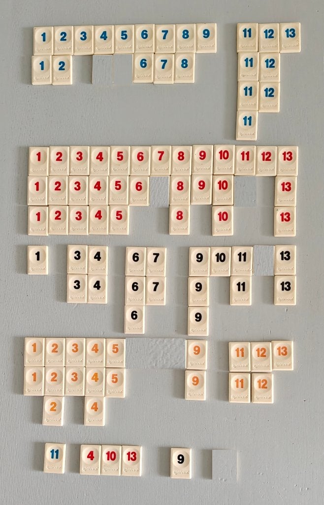 STENEN van Rummikub - nr 290 (Kleine steen - Recht Logo), Verzenden, Zo goed als nieuw