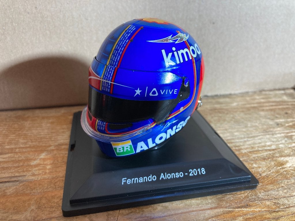 ✅ Fernando Alonso 2018 1:5 helm Mclaren Honda 1/5 helmet F1, Verzamelen, Automerken, Motoren en Formule 1, Ophalen of Verzenden