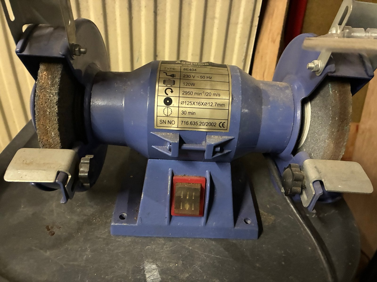 Agrojama Dubbele Slijpmachine 120W - Nieuwstaat, Doe-het-zelf en Verbouw, Ophalen of Verzenden, Zo goed als nieuw, Minder dan 700 watt