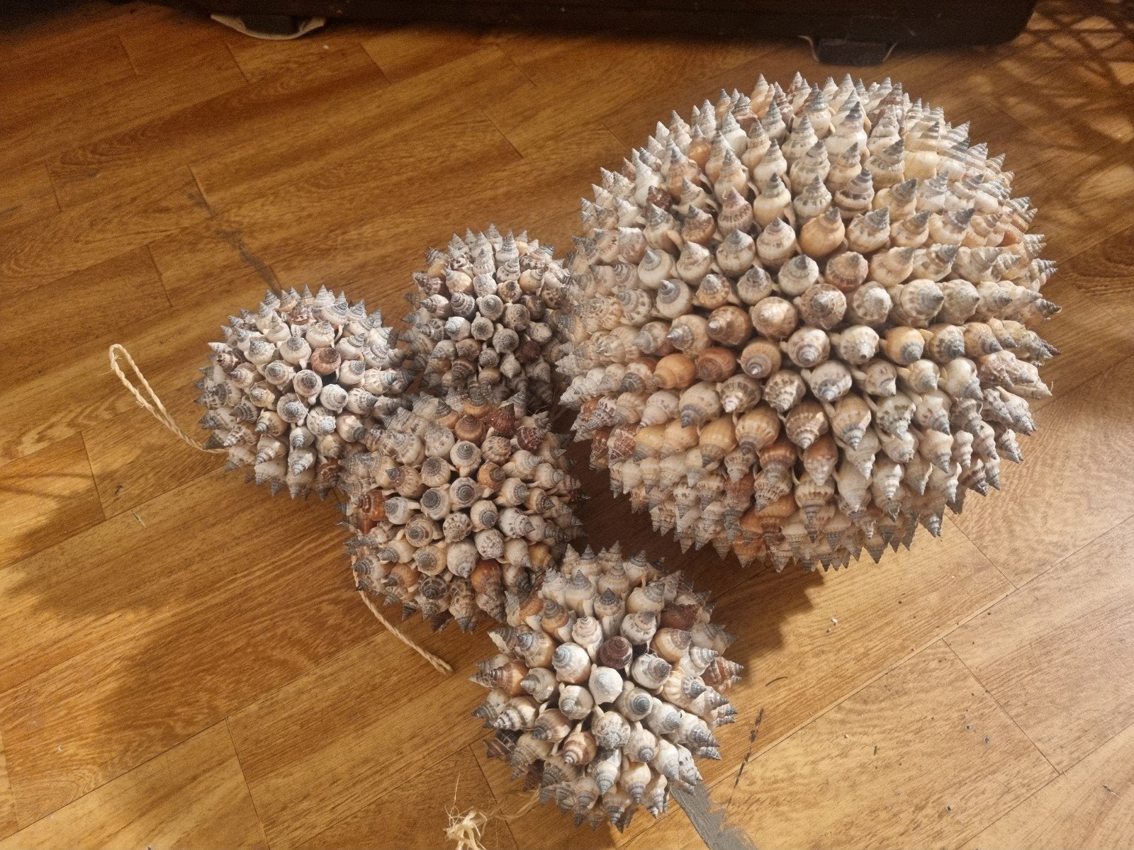 Te koop schelpen ballen, Ophalen, Gebruikt, Natuurlijk materiaal, Boho